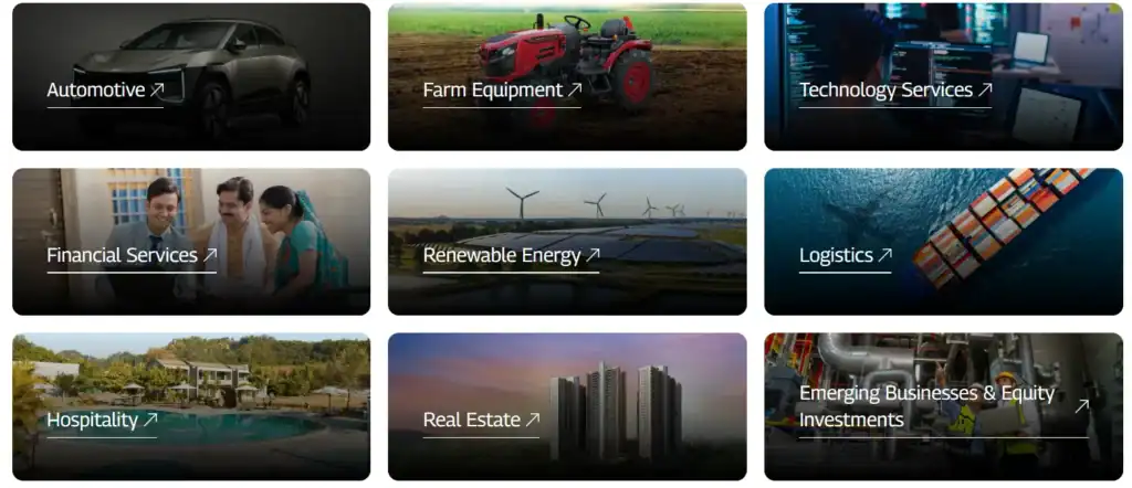 Mahindra Group’s business segments across industries